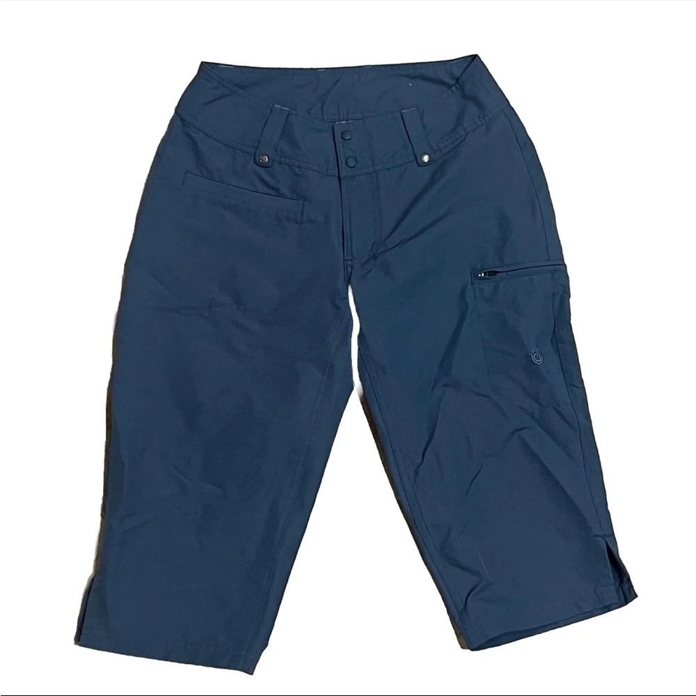 NEW Isis blue mid rise straight leg capri pants hiking outdoors athletic size 2
